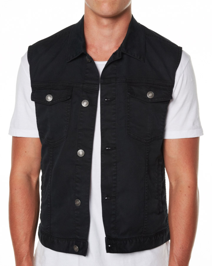 61 off on Men's Denim Gilet Jacket (Only Smalls Limited Stock)