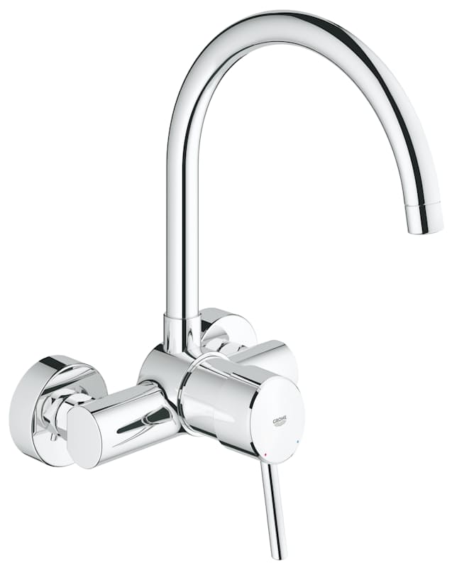 29 Off On Grohe Wall Mounted Concetto Single Lever Sink Mixer 1 2