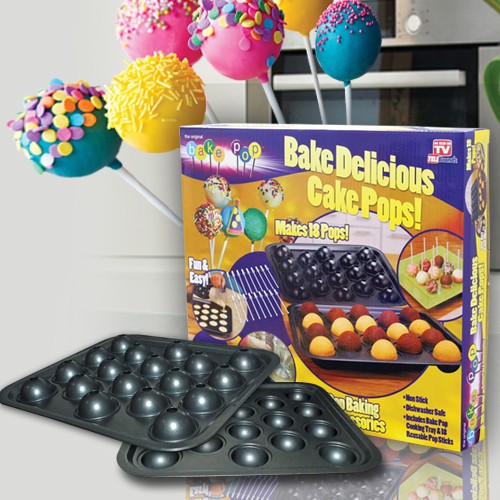 50 off on Bake Pops NonStick 18 Cake Pop Baking Tray