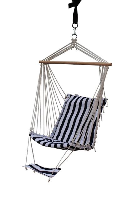 hanging chair with footrest