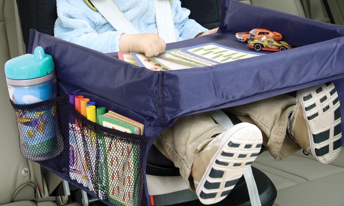 kids snack and play tray