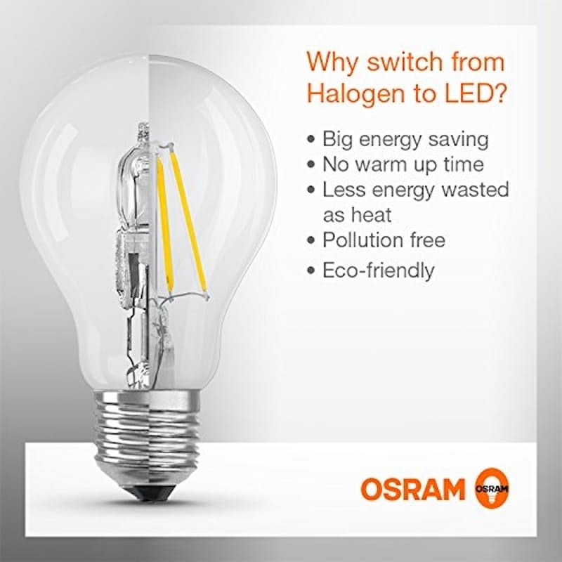 45 Off On Osram Set Of 2 9w Led Warm White Dimmable Light Bulbs