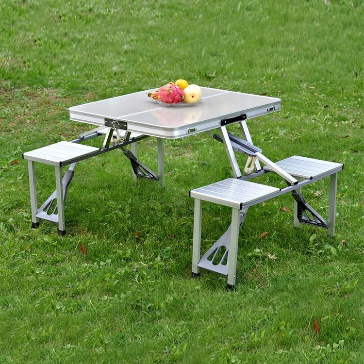 36 off on Castway Aluminium Foldable Picnic Table with 4 Seats
