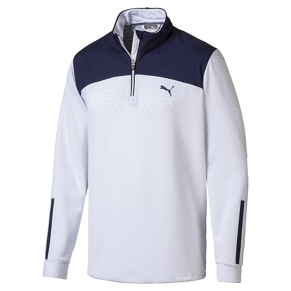 puma golf men's pwrwarm quarter zip popover shirt