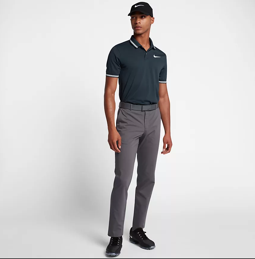 nike dry tipped men's golf polo