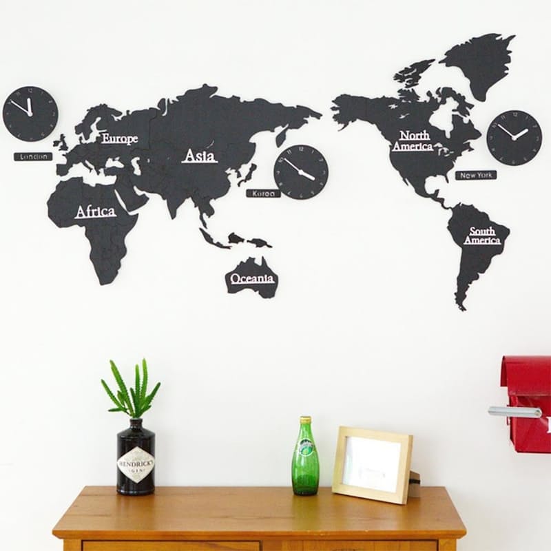 50 Off On Diy 3d World Map Clock With Multiple Time Zones 50 Off On Diy 3d World Map Clock With Multiple Time Zones
