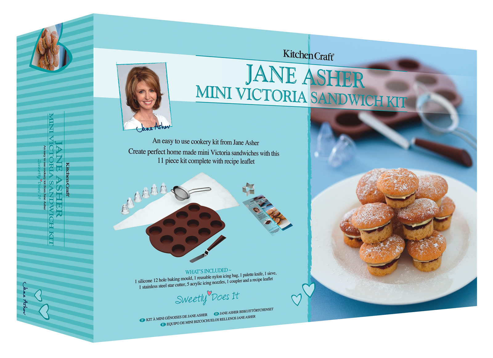 64 Off On Kitchen Craft Jane Asher Mini Sponge Cake Set