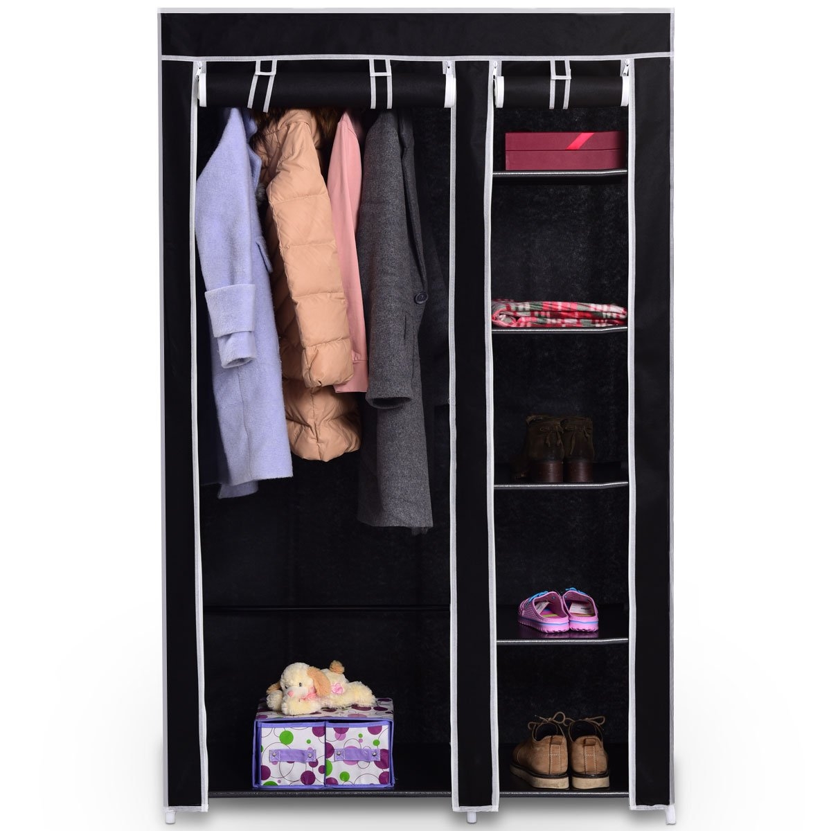35 off on Portable Zip Close Storage Wardrobe With Shoe Racks