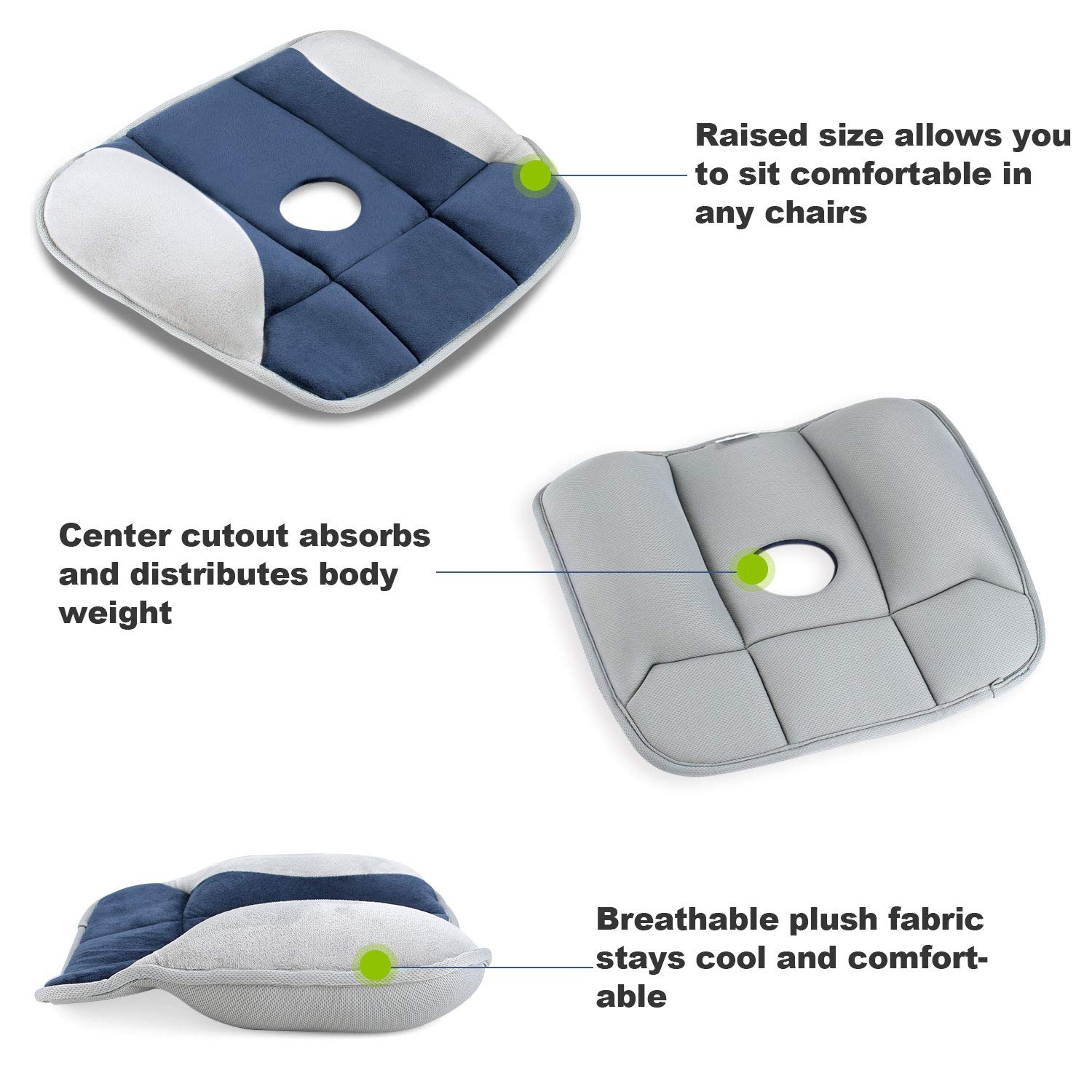 54 off on Pure Posture Pressure Relieving Portable Seat Cushion