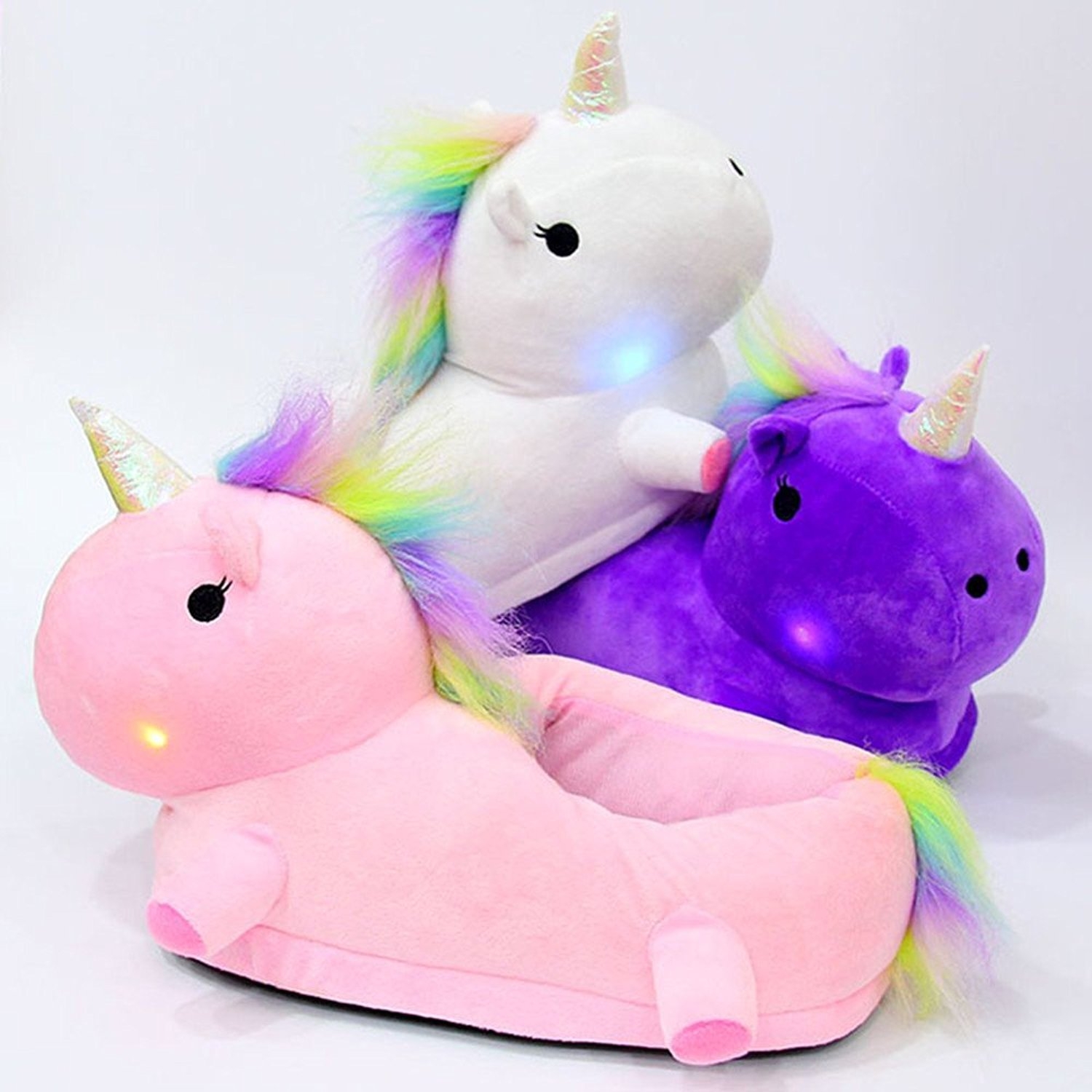 light up unicorn slippers