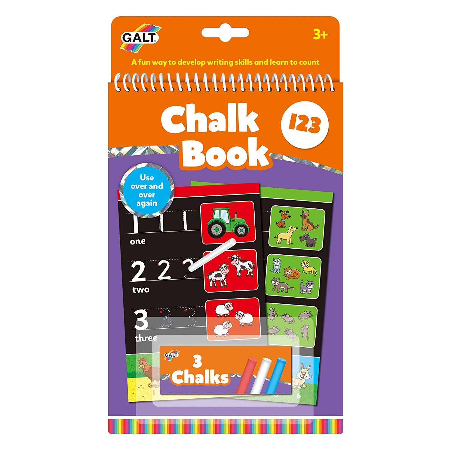 30 off on Galt Pack of 2 Kids ABC & 123 Chalk Books OneDayOnly.co.za