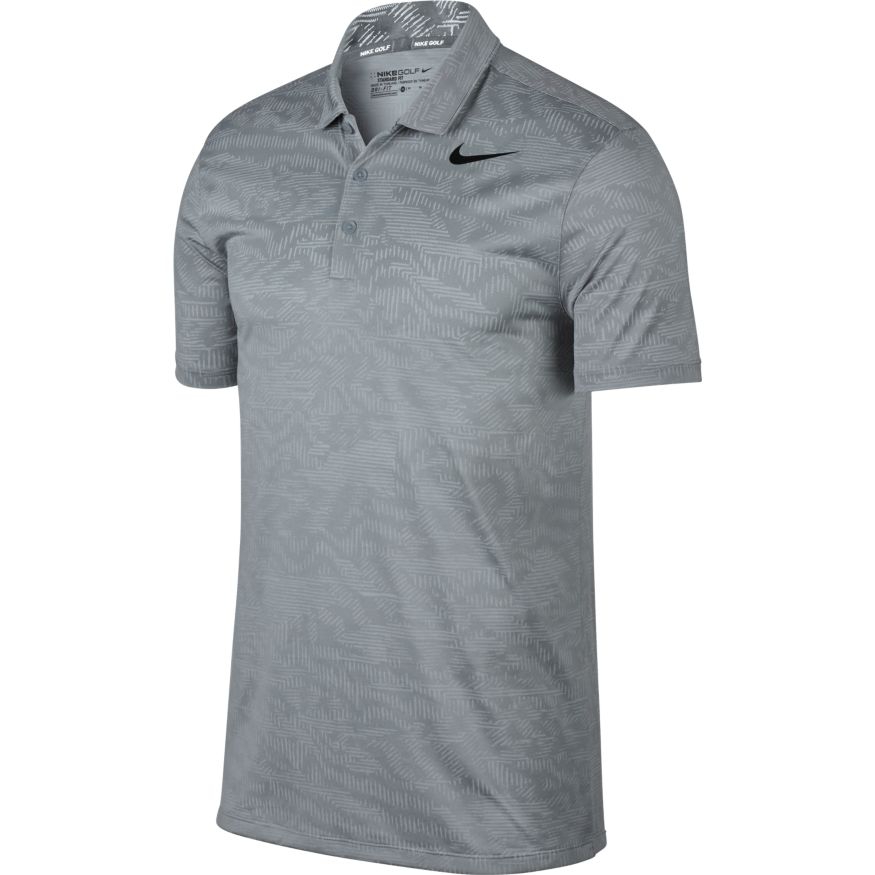 grey nike golf shirt