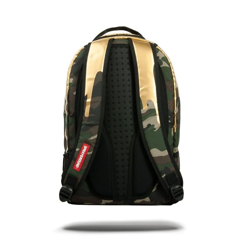 46% off on Sprayground Amanda Du-Point&#39;s Camo Gold Drip Backpack (Limited Edition) | OneDayOnly ...