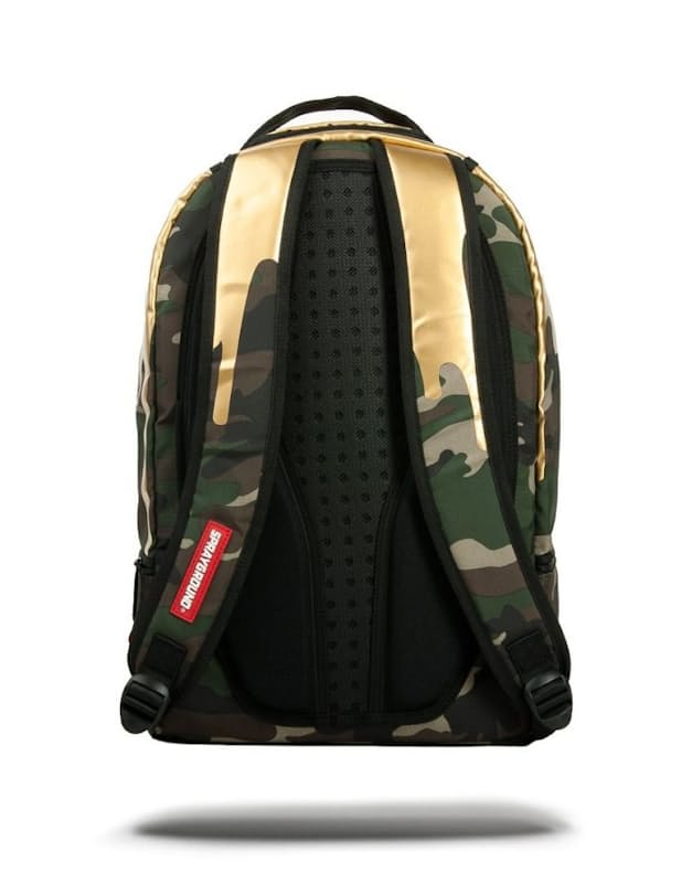 46% off on Sprayground Amanda Du-Point&#39;s Camo Gold Drip Backpack (Limited Edition) | OneDayOnly ...