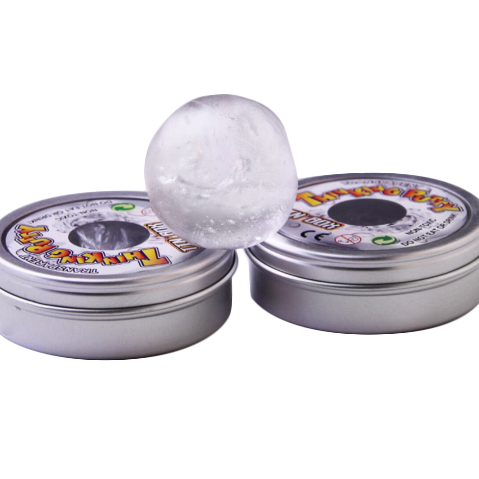 52 off on Thinking Putty Clear Liquid Glass Putty in Tin OneDayOnly