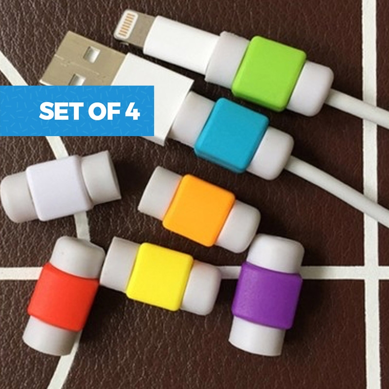 25 off on Set of 4 iPhone Cable Protectors