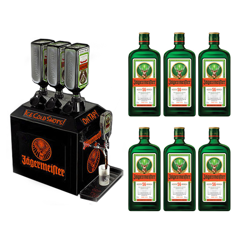 17 off on 3 Bottle Tap Machine + 6 Bottles of Jagermeister