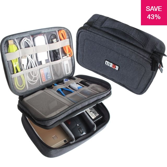 43 Off On Large Electronics Cables Gadget Organizer Case 43-off-on-large-electronics-cables-gadget-organizer-case