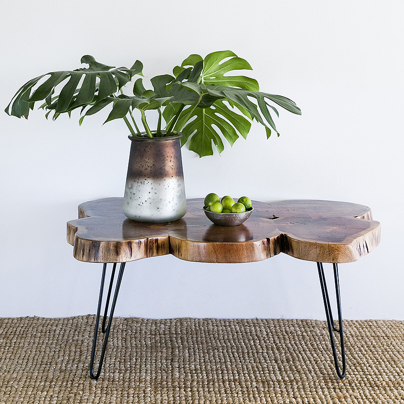 37 off on Acacia Log Wood Table