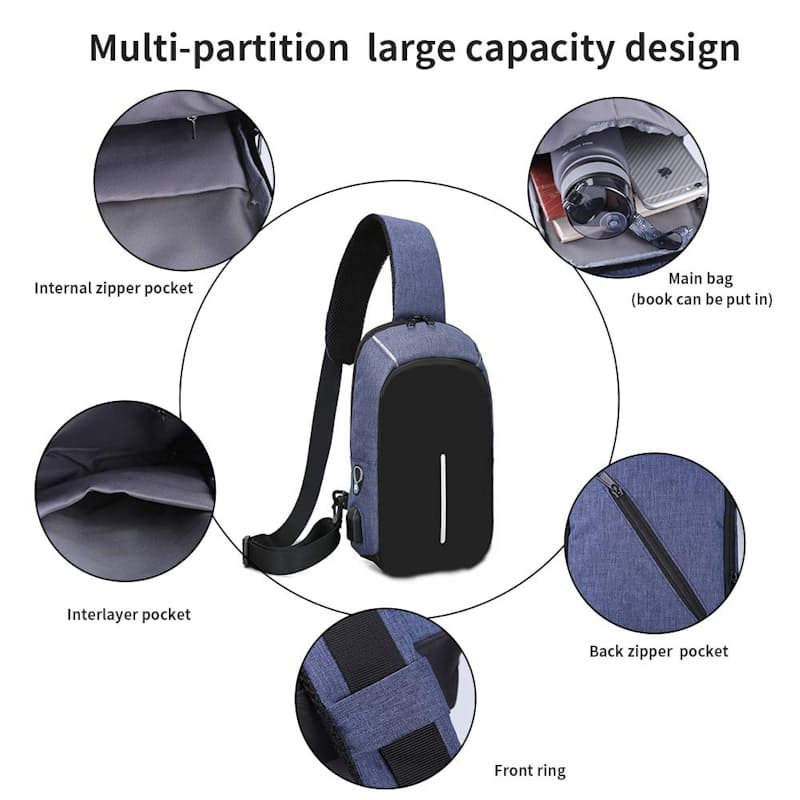 50% off on Ninja Anti-Theft Crossbody Bag with USB Charging Port | www.lvspeedy30.com