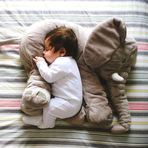 elephant doll pillow