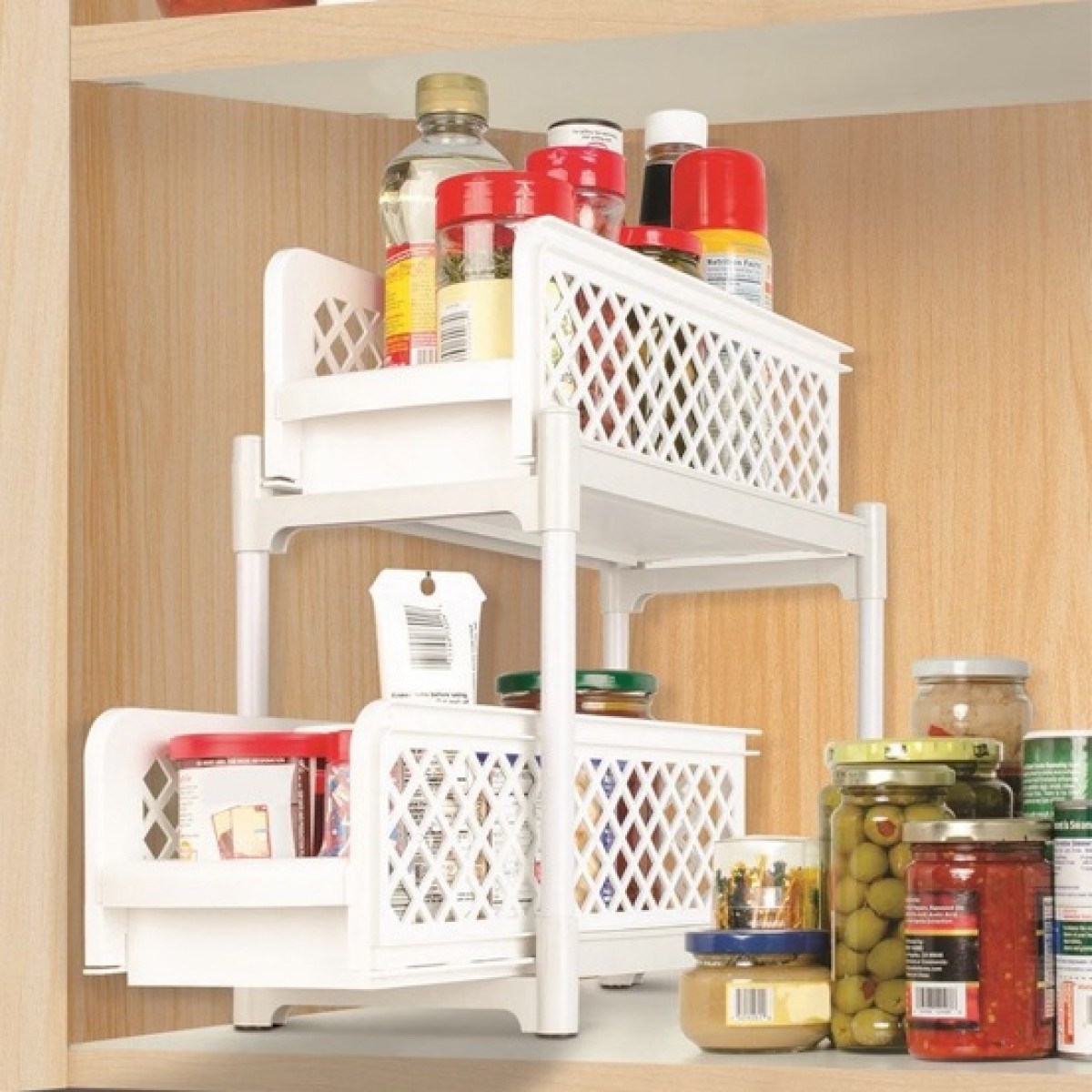 44 Off On Easy Slide Versatile Sliding Basket Drawer Organisers