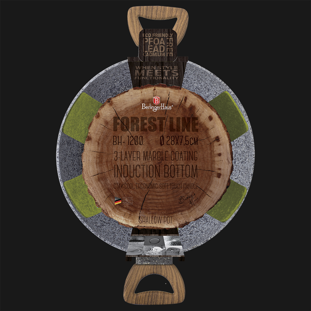 62 Off On Berlinger Haus Forest Line 28cm Marble Coated Induction