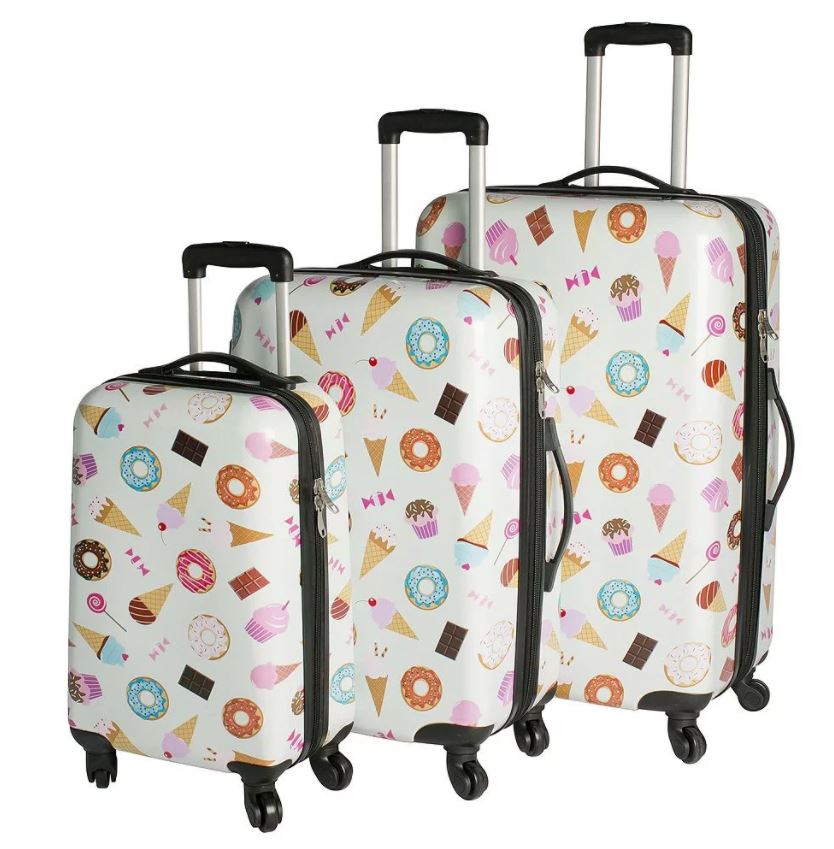 40 off on 2 or 3 Piece Printed Luggage Sets