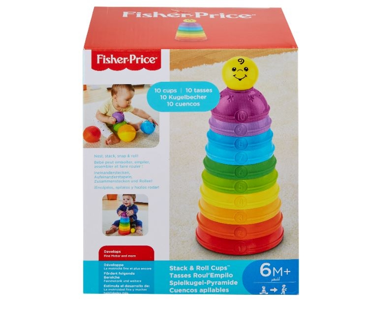 fisher price stack and roll cups