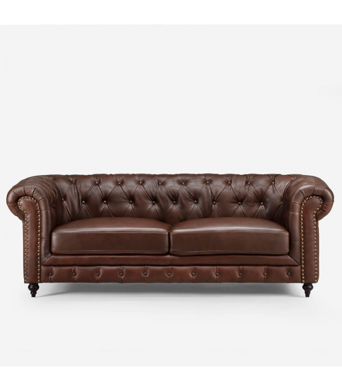 15 Off On Colton Chesterfield Leather Sofa Onedayonly Co Za