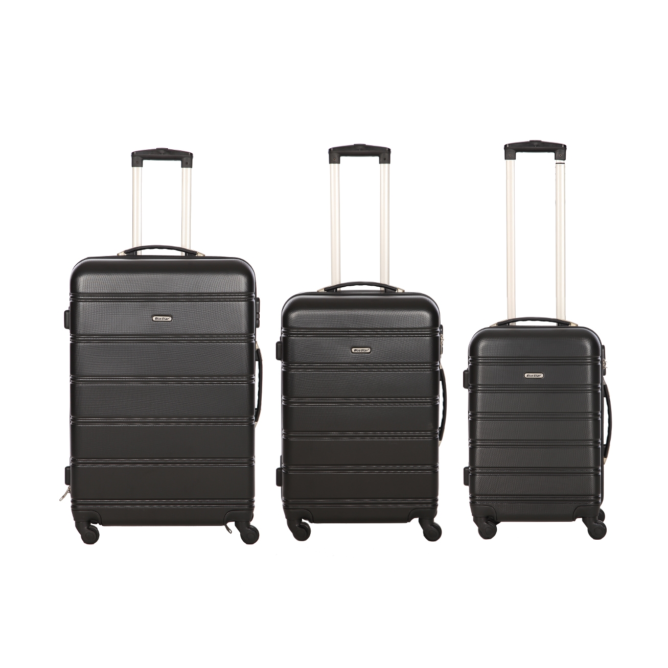 blue star 3 piece luggage set