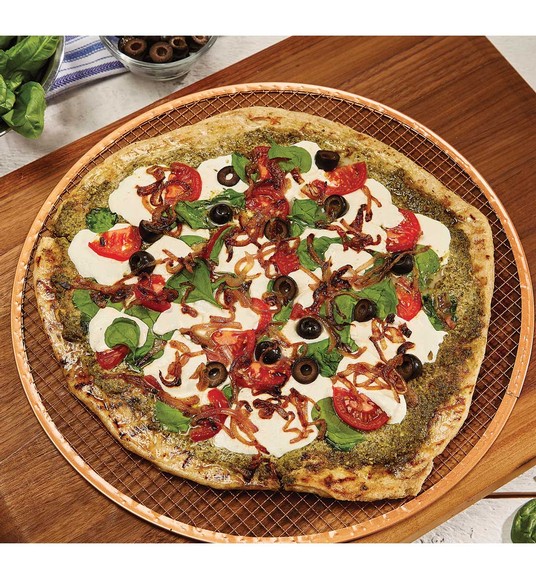 53 off on Copper Chef 3Piece Perfect Pizza & Crisper Pan Set