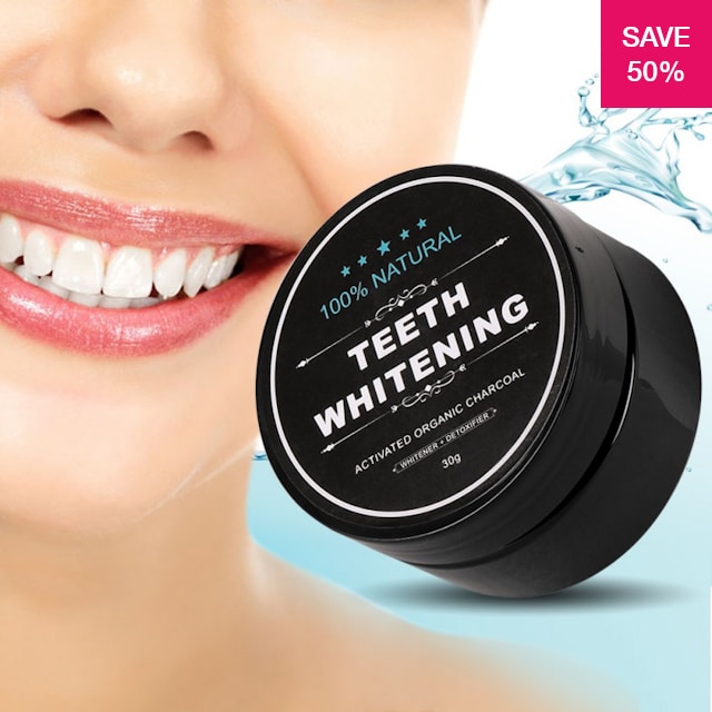 50% off on Teeth Whitening Powder with Activated Charcoal