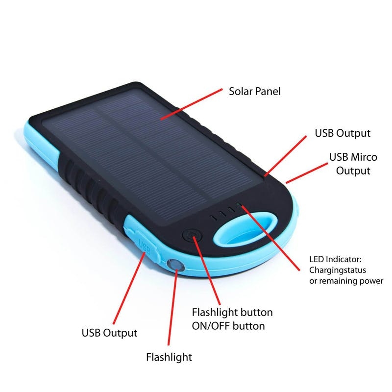 50 off on Solar Dual USB Outdoor Power Bank (Multiple Colours