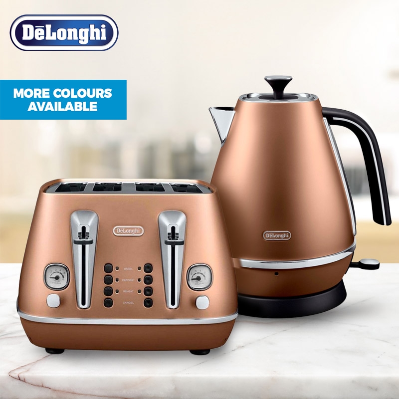 25 off on 1.7L Distinta Metallic Finish Kettle & 4 Slice Toaster