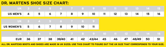 doc martens sizes