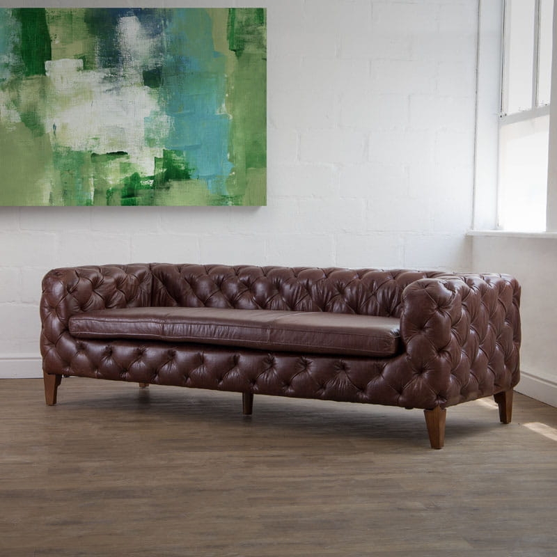 19 Off On Drake Vintage Distressed 3 Seater Full Leather Sofa