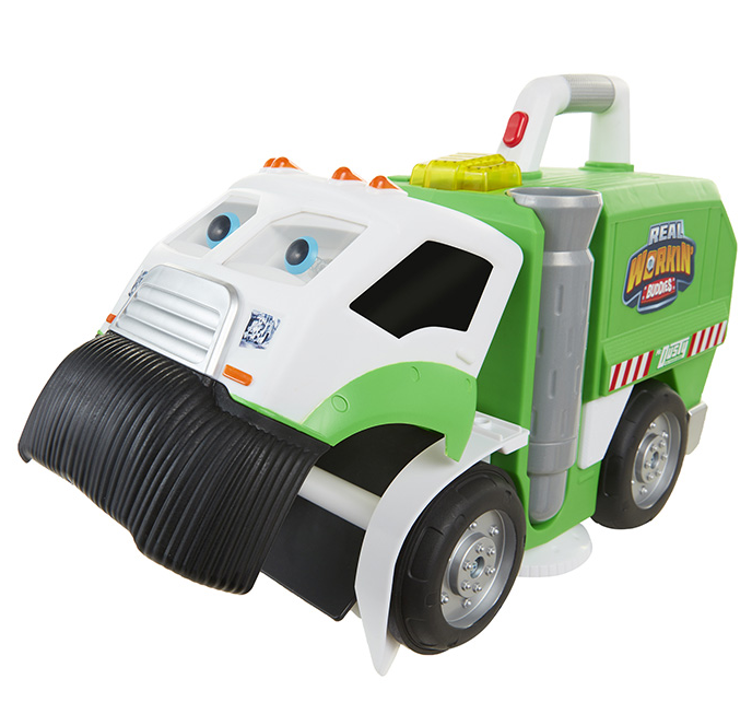 dusty garbage truck