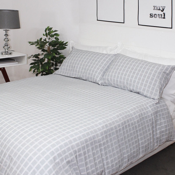 52 Off On Sheraton Dylan Woven 100 Cotton Sateen Duvet Cover Set