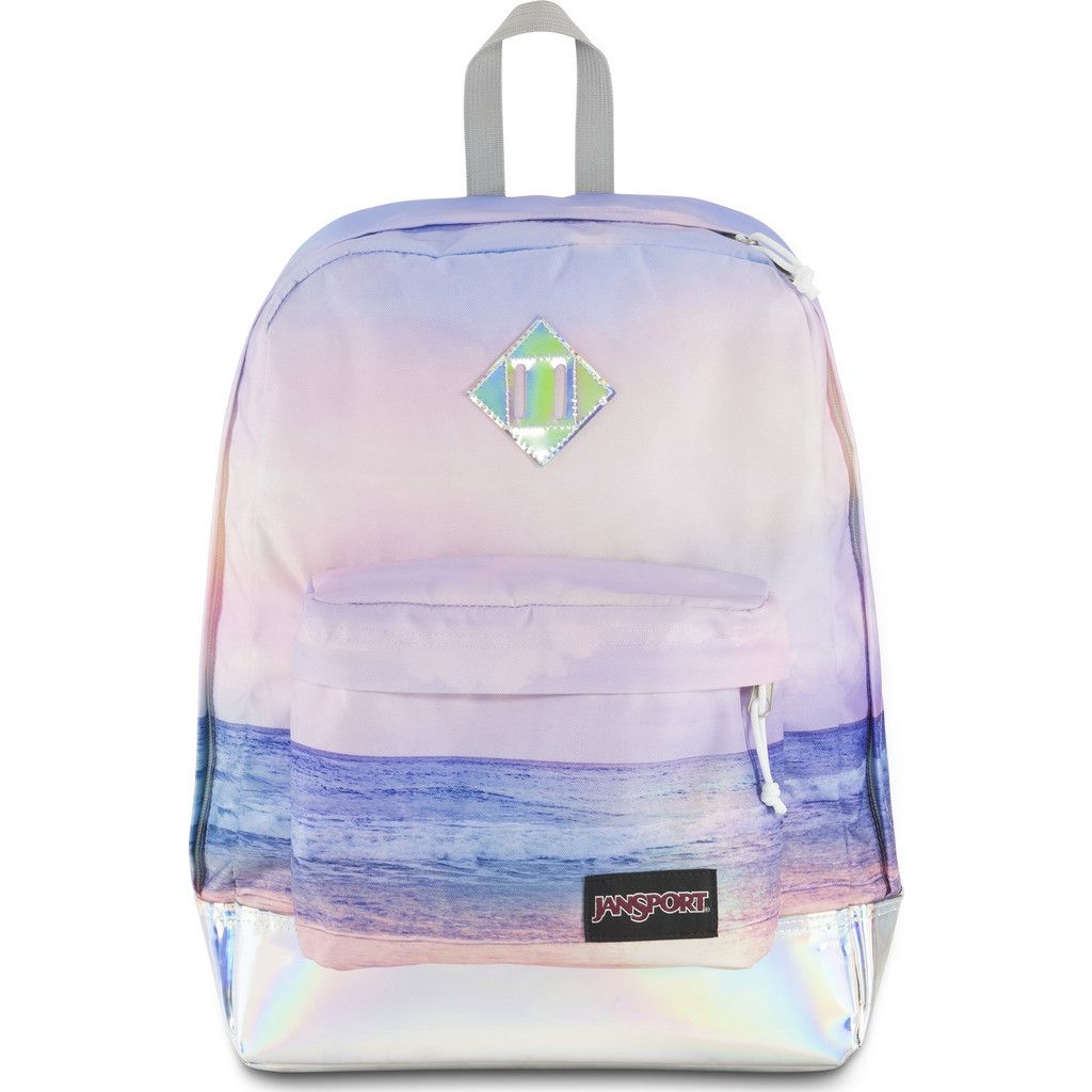 jansport metallic backpack