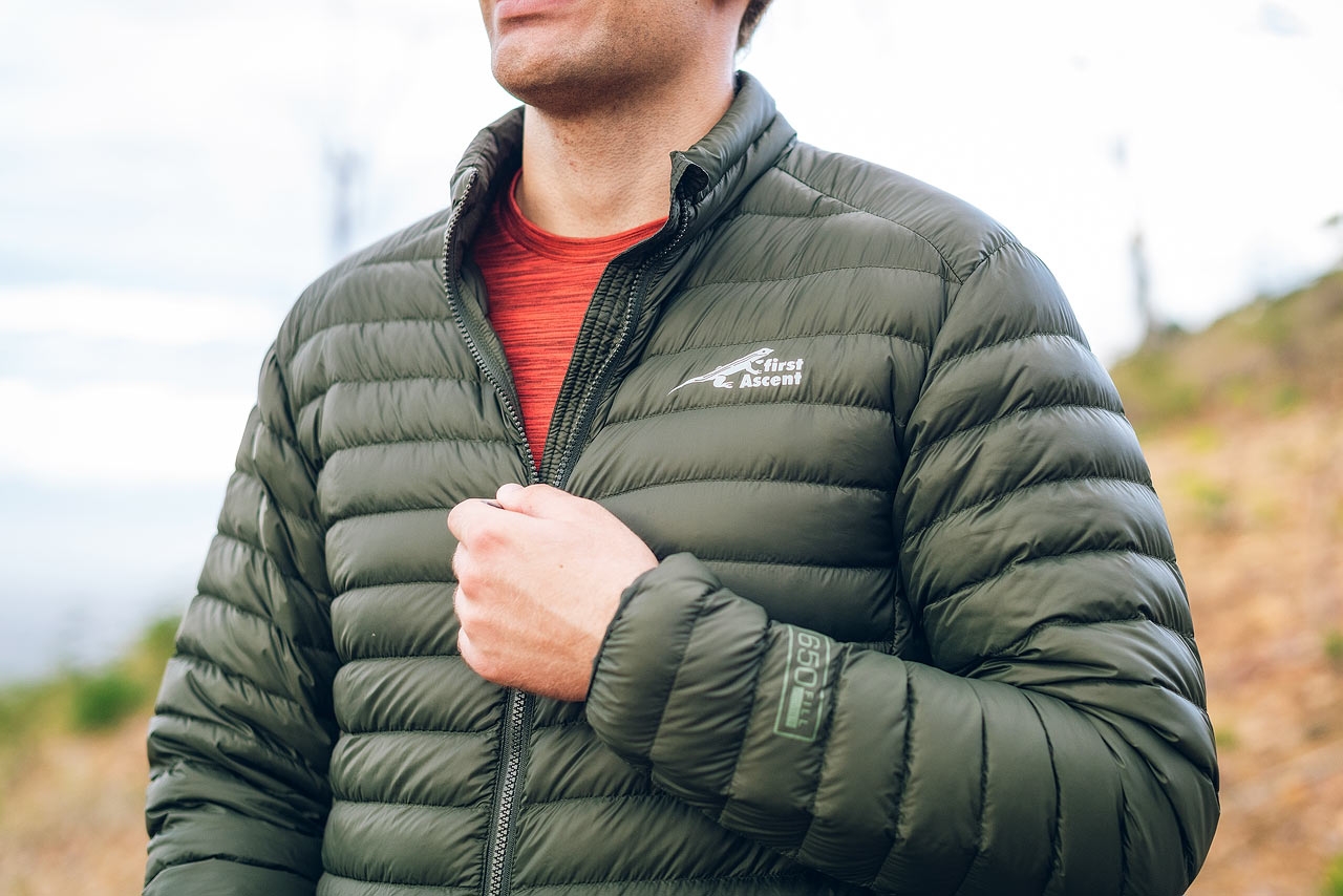 first ascent transit down jacket