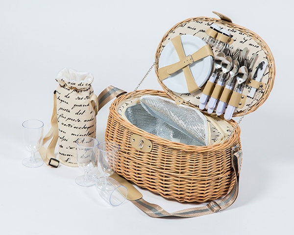 45 off on Yuppie Gift Baskets Fantasy Round Wicker Picnic Basket