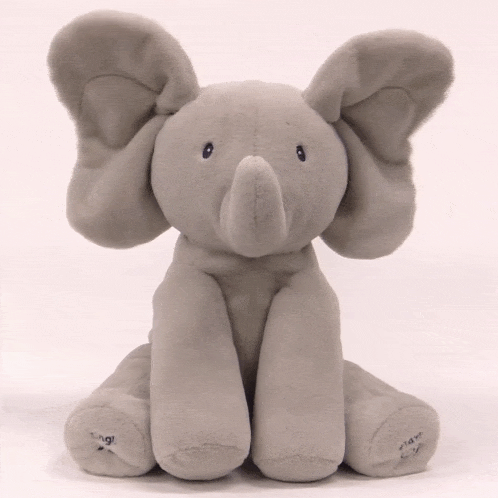 elephant plush toy peek a boo
