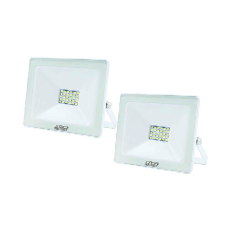 38% off on Pack of 2 LED Floodlights in White (10W or 20W available)
