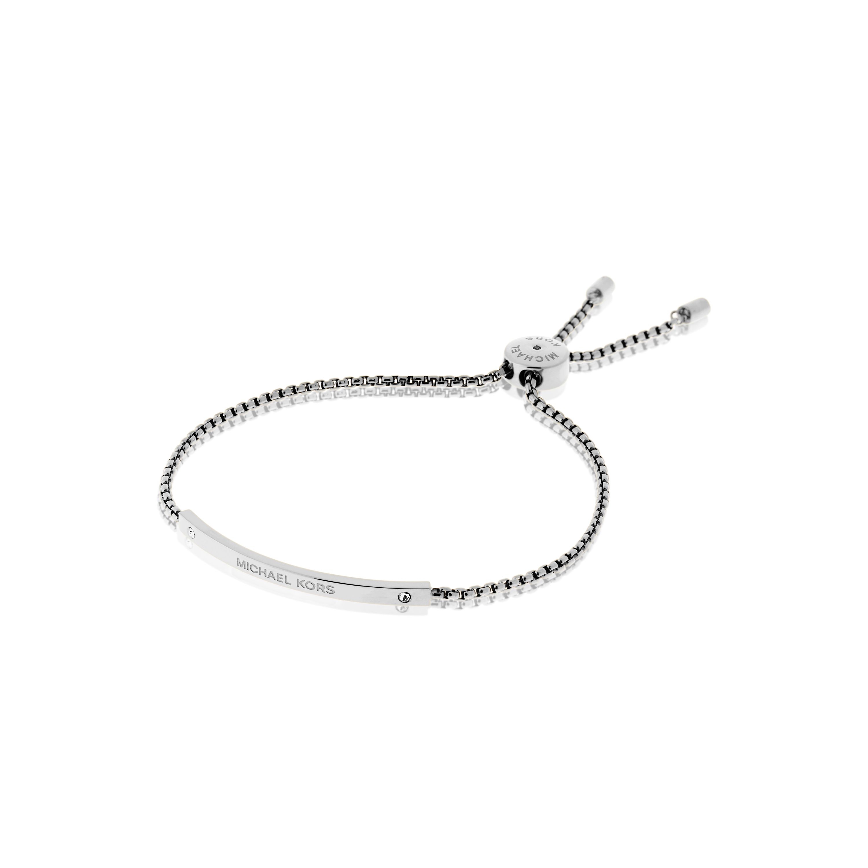 michael kors silver bracelet