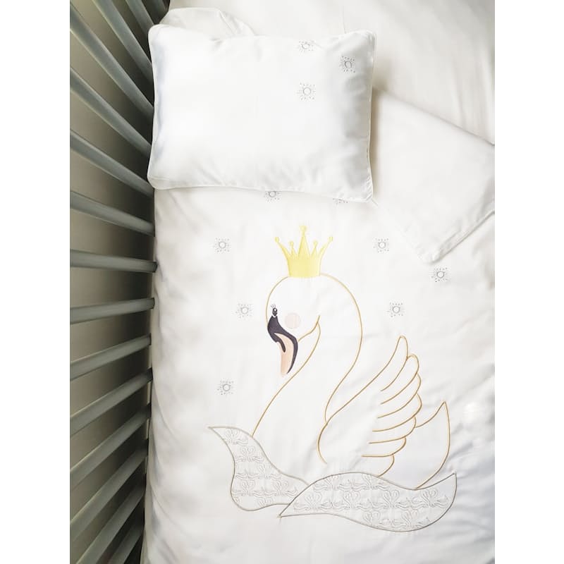 25 Off On Babes Kids 100 Egyptian Cotton Swan Cot Duvet Set