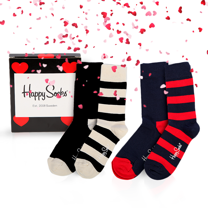 valentines day happy socks