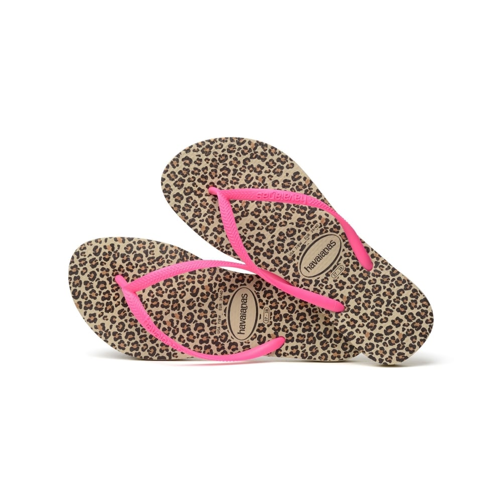 slim animal print havaianas