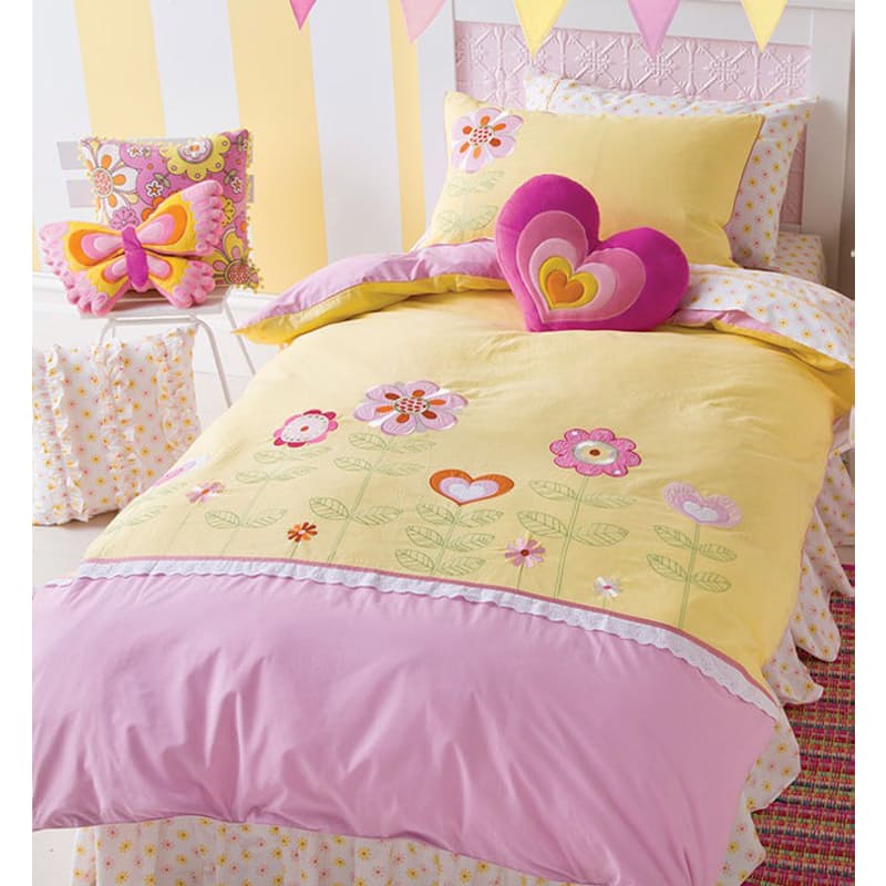 48 Off On Linen House Kiddies Sunflower Love Garden Duvet Cover