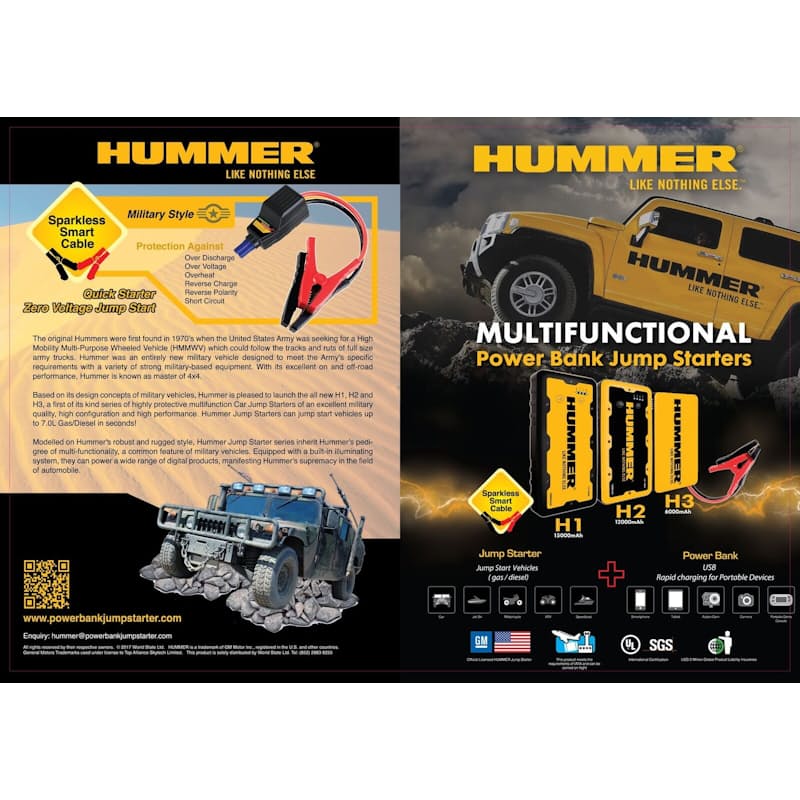 31 Off On Hummer H3 Portable Jump Starter Multifunctional 6000mah
